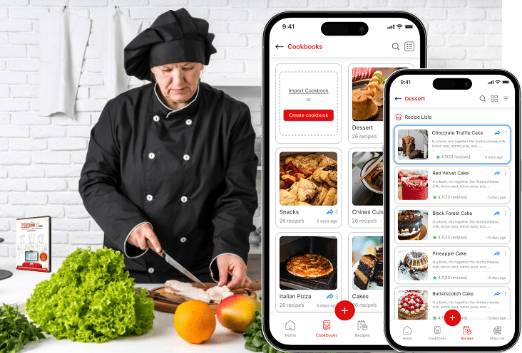 MasterCook AI recipe manager interface